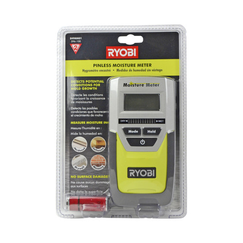 Ryobi E49MM01 Digital Pinless Moisture Meter Helton Tool & Home