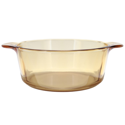 Visions VM1.25 1.25L Amber Glass Casserole /Dutch Oven Dish