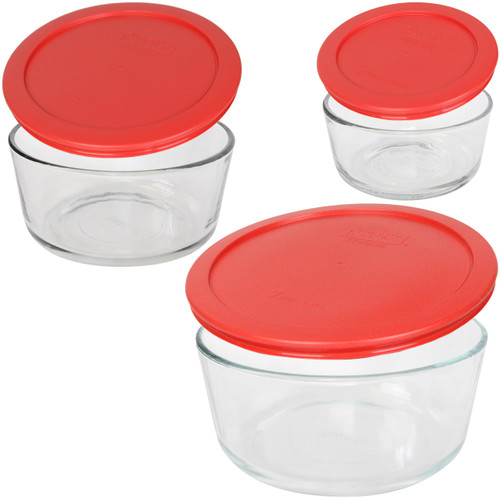 Pyrex Simply Store Glass Storage Container Set with Lids, 14 Piece