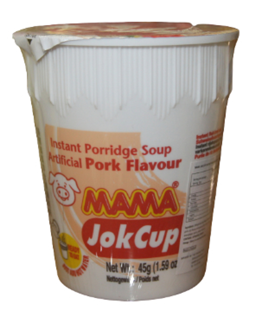 MAMA PORRIDGE CUP PORK 45G - Lek's Asian Market