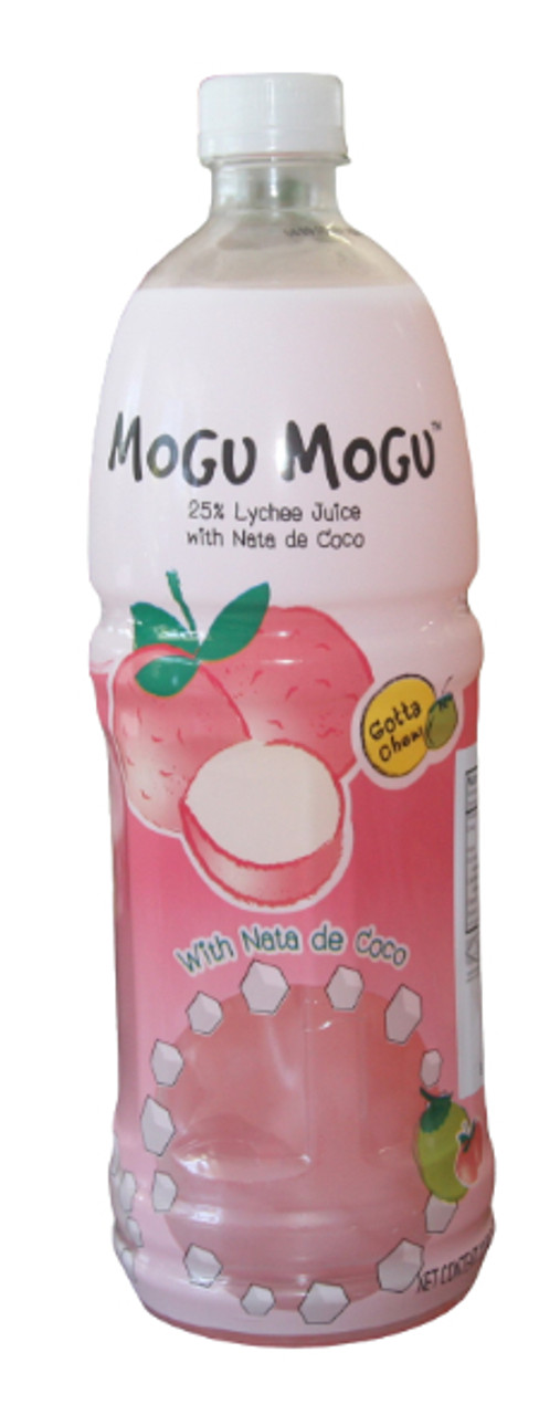 Mogu Mogu - Lychee Juice with Nata De Coco - BIG - 1000 ML