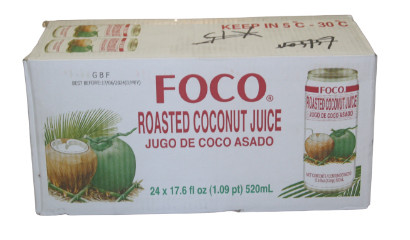 FOCO ROASTED COCONUT JUICE 520MLX24 (BOX) - Lek's Asian Market