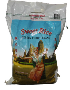 GOLDEN CHOICE GLUTINOUS RICE 5KG - Lek's Asian Market