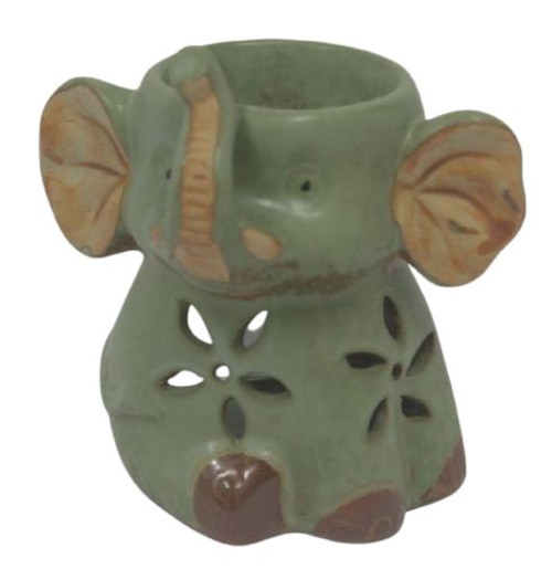 baby elephant green oil burner