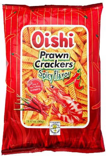 OISHI PRAWN CRACKER SPICY 90G