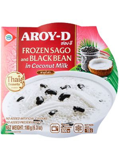AROY-D SAGO & BLACK  IN COCONUT MILK 180G