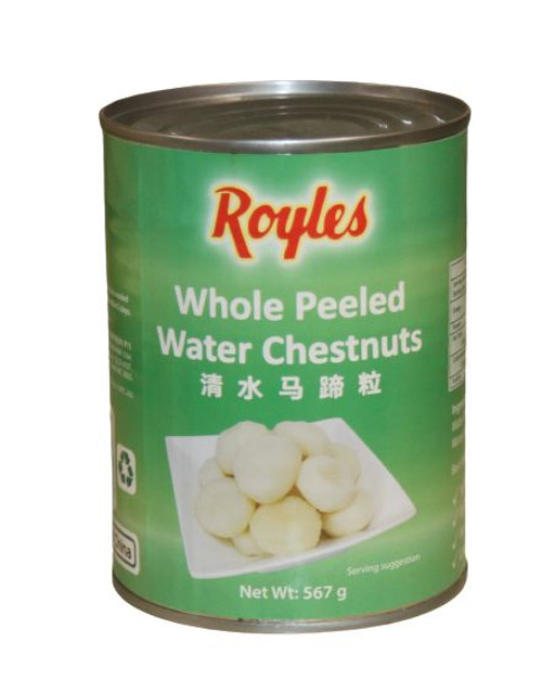 ROYLES WATER CHESTNUTS WHOLE 567G