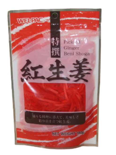WEL PAC RED PICKLED GINGER 180G