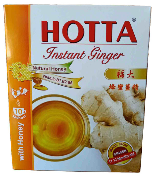 HOTTA INSTANT GINGER TEA WITH HONEY (10 SACHETS*7G)