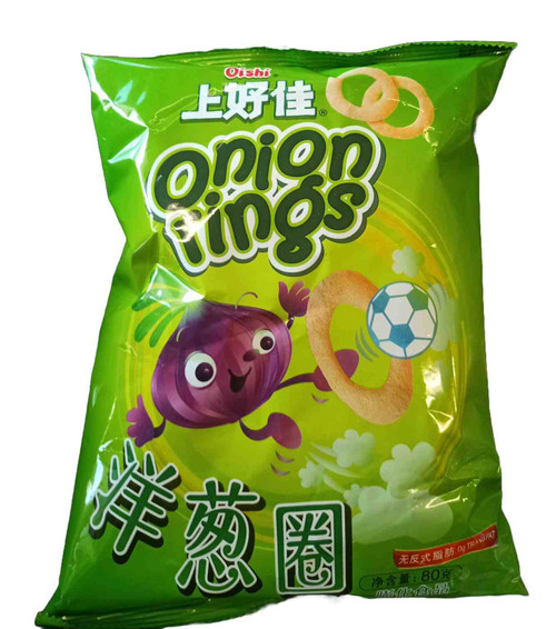 OISHI CHIPS ONION RING 80G