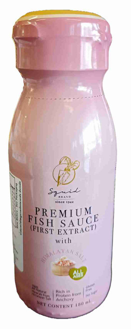 SQUID PREMIUM FISH SAUCE W/ HIMALAYAN SALT 180ML