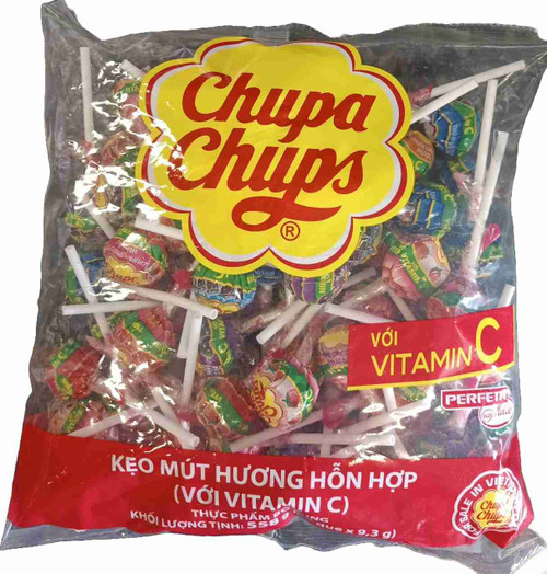 CHUPA CHUPS MIXED FLAVOR WITH VITAMIN C LOLLIPOP  558G