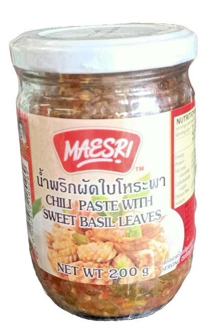 MAESRI CHILLI SWEET BASIL LEAVES 200G