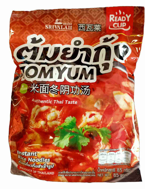 SRIVALAII INSTANT RICE NOODLES THAI TOMYUM FLAVOUR 85G