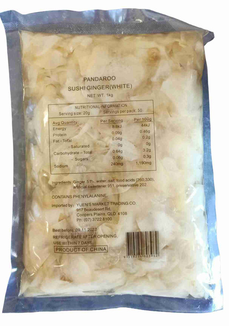 PANDAROO WHITE SUSHI GINGER 1KG
