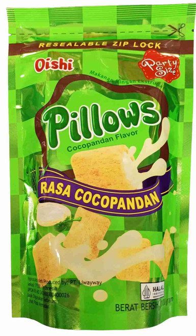 OISHI PILLOW SNACK BISCUIT COCOPANDAN 100G