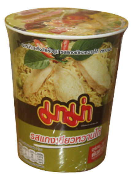 MAMA INSTANT NOODLE CUP GREEN CHICKEN 60G