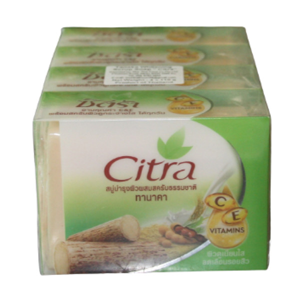 CITRA TANAKA WHITENING SCRUB SOAP 110GX4 (PACK)