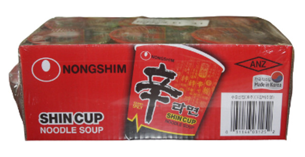 NONGSHIM SPICY MUSHROOM CUP 68GX6 (PACK)