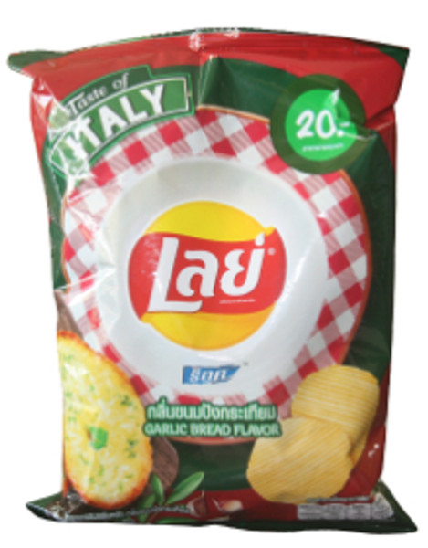 LAY'S POTATO CHIPS GARLIC BREAD 40G