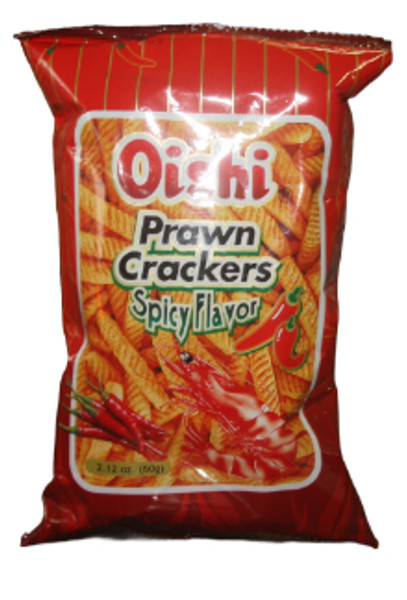 OISHI SPICY PRAWN CRACKER 60G