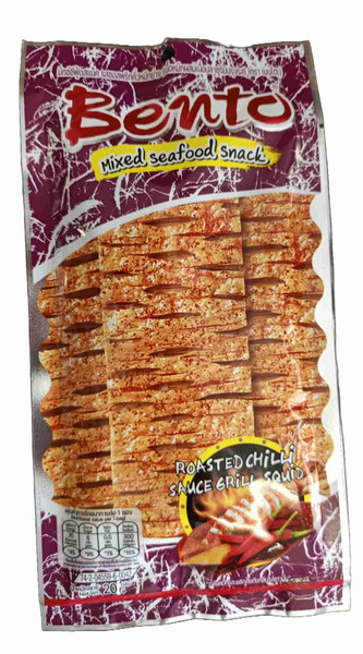 BENTO ROASTED CHILLI SAUCE GRILL SQUID SNACK 20G