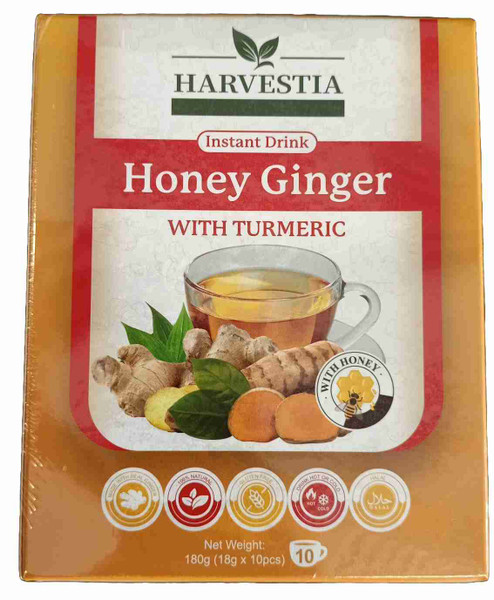 HARVESTIA HONEY GINGER TURMERIC ( 10 X 18G )