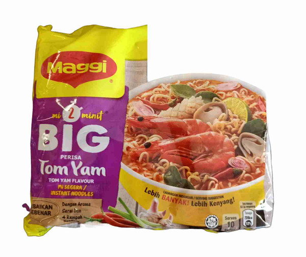 MAGGI BIG TOM YAM NOODLE  5 X 107G ( PACK )