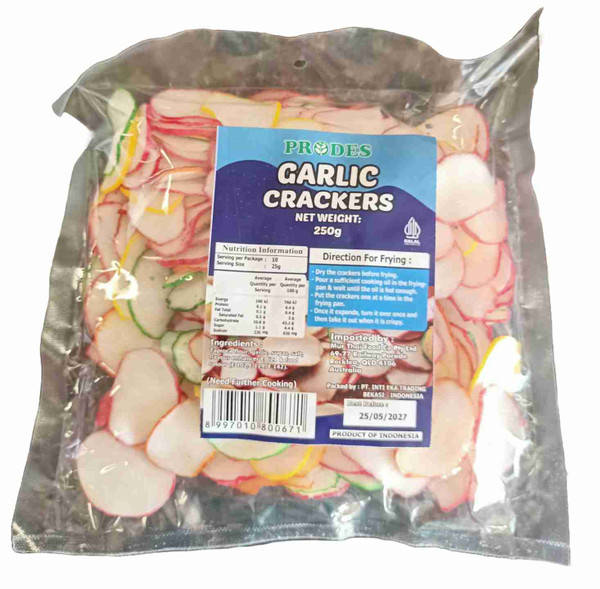 PRODES GARLIC CRACKERS 250G