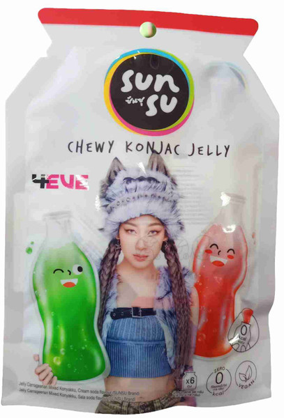 SUNSU CHEWY KONJAC JELLY SALA SODA & CREAM SODA FLAVOUR 96G