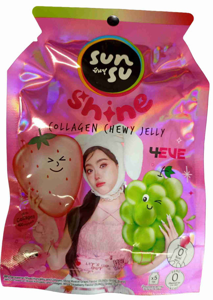 SUNSU CHEWY KONJAC JELLY GRAPE & STRAWBERRY 80G