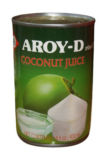AROY-D COCONUT JUICE CAN 400ML - Lek's Asian Market