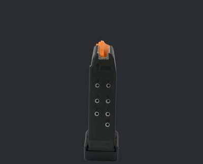 Glock 17 Magazine Black Plus Two - Orange Follower