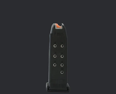 Glock 26 Magazine Black - Orange Follower