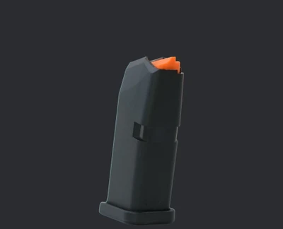 Glock 26 Magazine Black - Orange Follower
