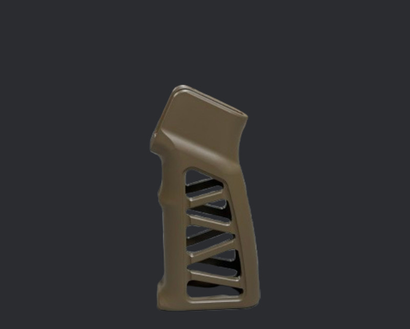 Pistol Grip with Cuts - FDE