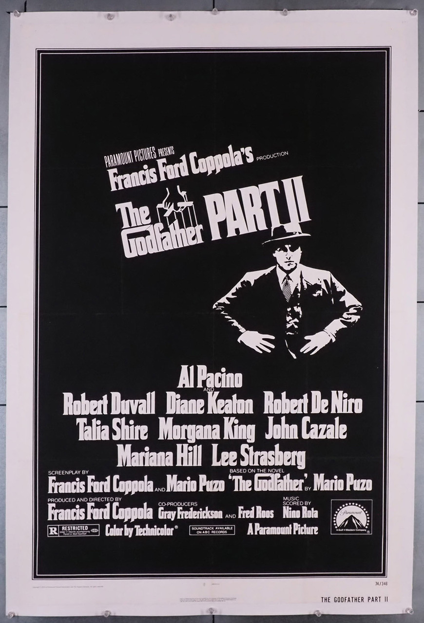 Original Godfather Part Ii, The (1974) movie poster in VF