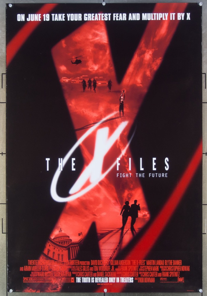 Original X-Files, The (1998) movie poster in C8 condition for $35.00