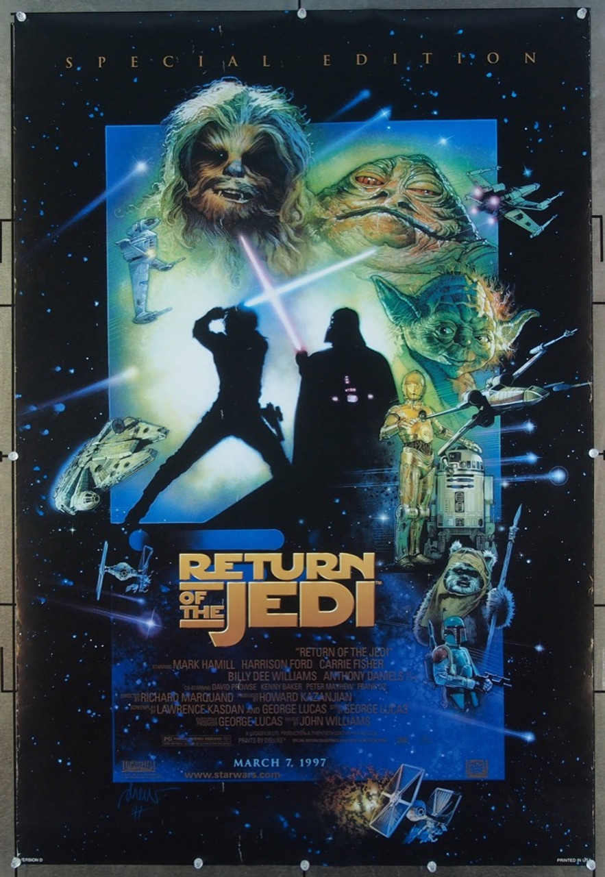 Brand New VINTAGE STAR WARS EPISODE 6 SPECIAL EDITION PEPSI YODA  POSTER 1996 