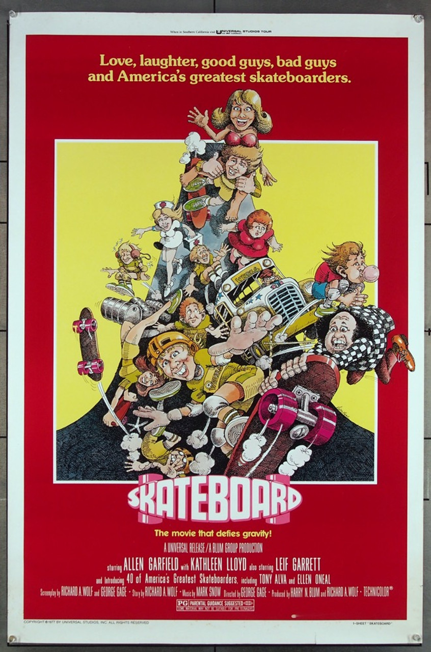 Original Skateboard (1978) movie poster in C8 condition for
