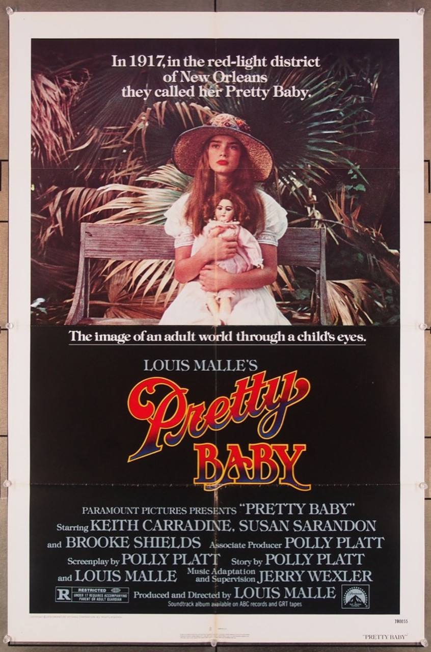 Brooke Shield Xxx Porn - Original Pretty Baby (1978) movie poster in C8 condition for $35.00