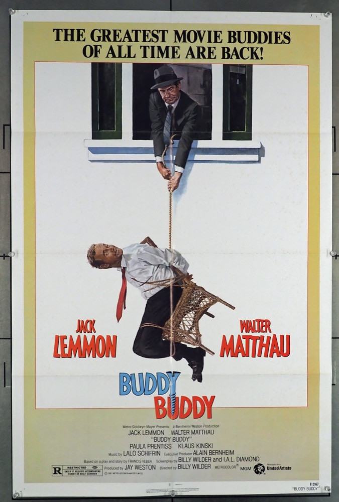 Original Buddy Buddy (1981) movie poster in G condition for $20.00