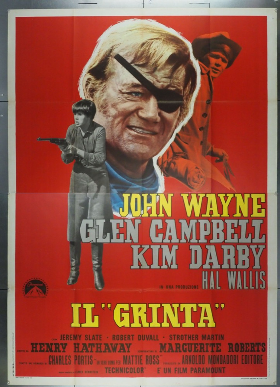 Original True Grit 1969 Movie Poster In C8 Condition For 300 00 Original True Grit 1969 Movie Poster In C8 Condition For 300 00