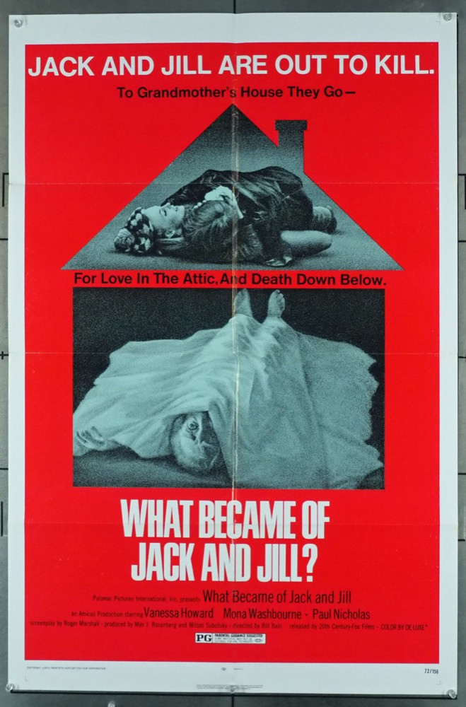 Original What Became Of Jack And Jill? (1972) movie poster in VG