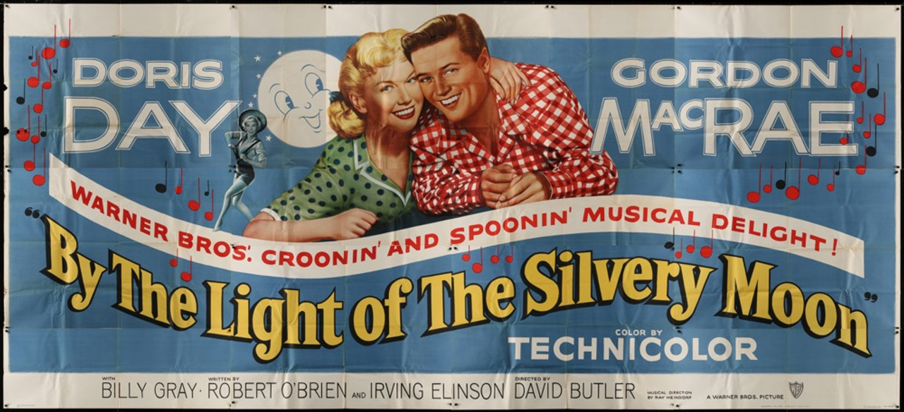 Doris Day Porn Captions - Original By The Light Of The Silvery Moon (1953) movie poster in VG  condition for $$600