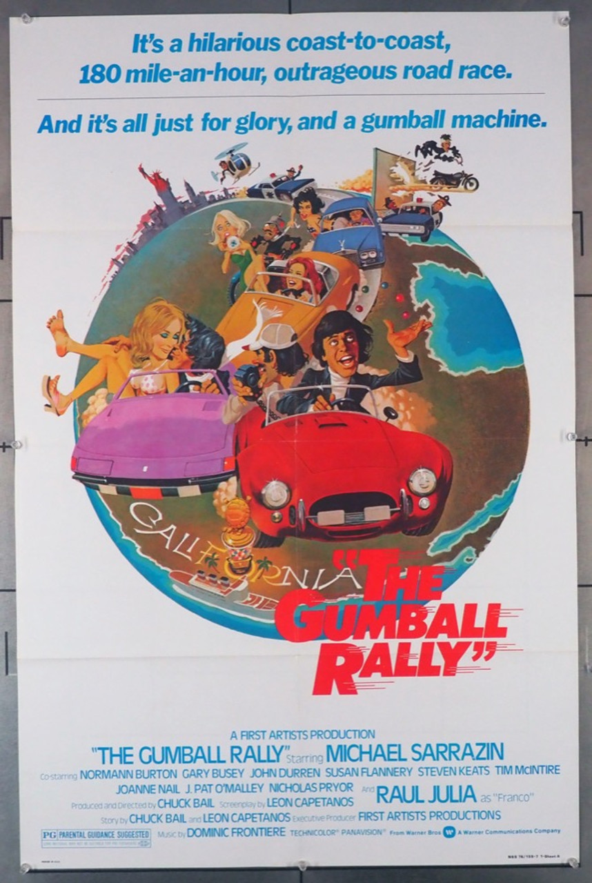 Original Gumball Rally, The (1976) movie poster in VF condition