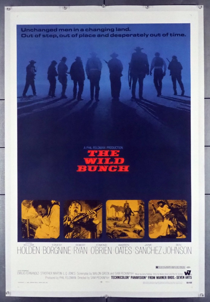 Original Wild Bunch, The (1969) movie poster in C8 condition for