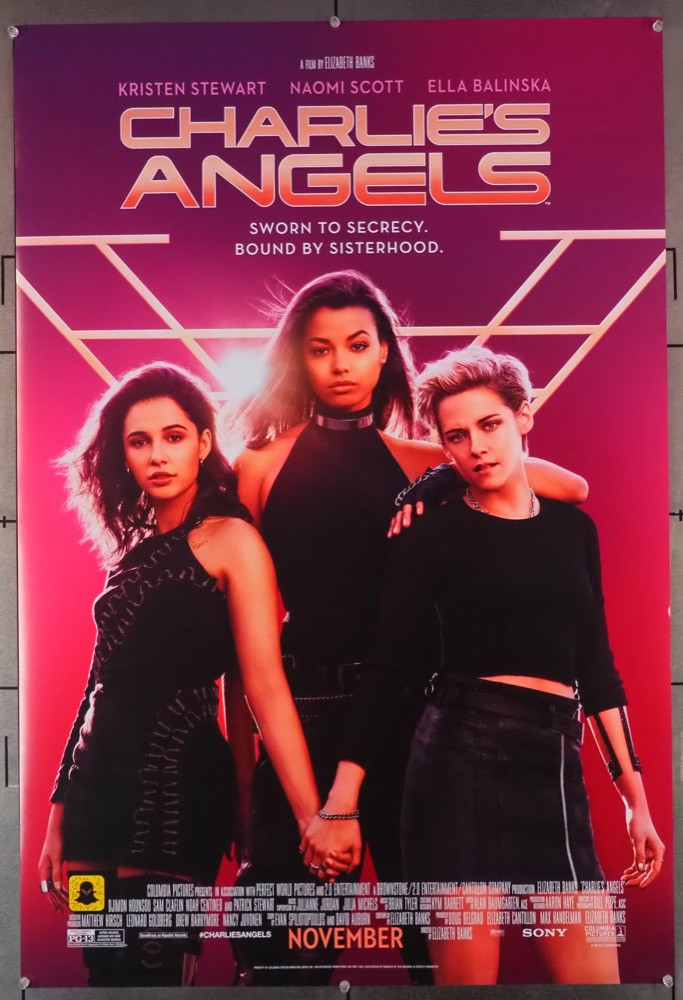 Original Charlie's Angels (2019) movie poster in C8 condition for