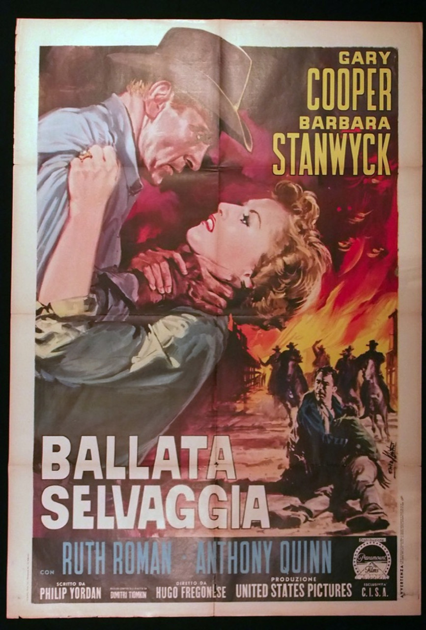 Original Blowing Wild (1953) movie poster in C7 condition