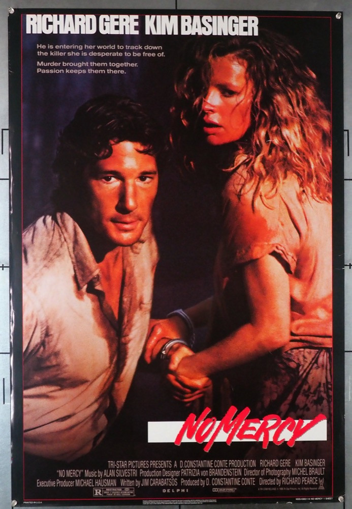 Original No Mercy (1986) movie poster in AU condition for $35.00